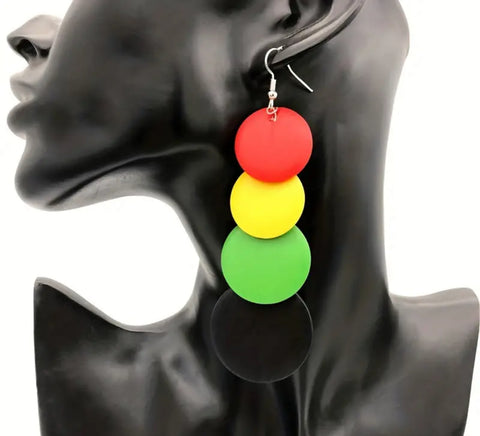 4 Colored Girl Earrings