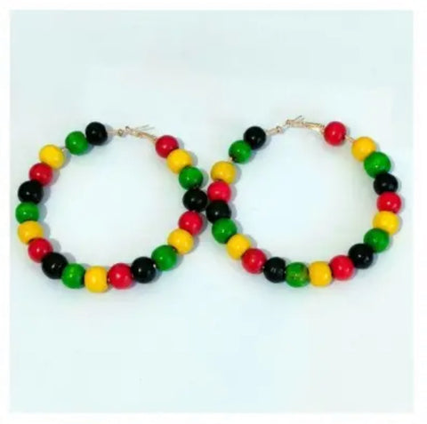 Circle Beaded Earrings