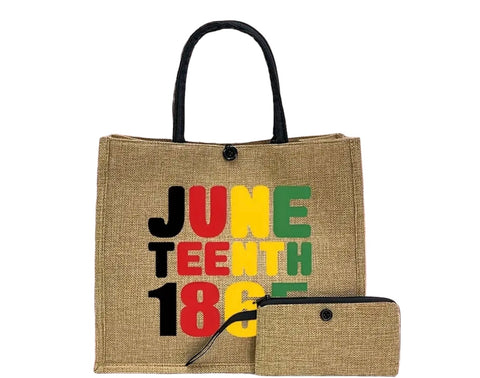 Juneteenth 1865 Tote & Makeup Bag