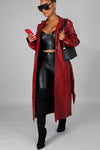 Like A Boss Faux Leather Coat