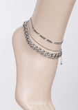 Layered Chain Anklet